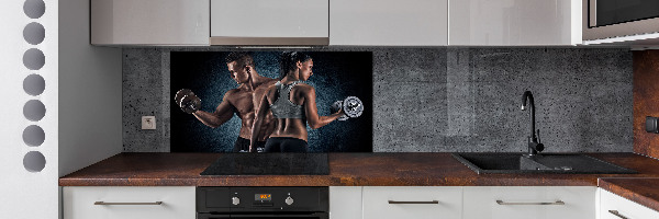 Küchen wandpaneel Muskelaufbau