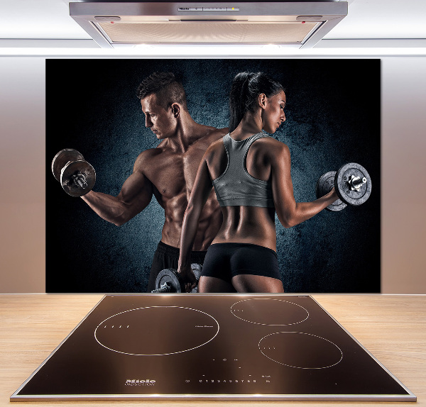 Küchen wandpaneel Muskelaufbau