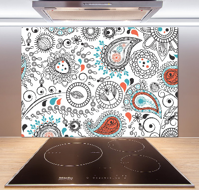 Glasrückwand für die küche Ornamente