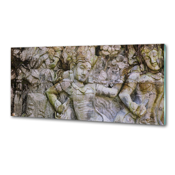 Platte für Küchenrückwand Steinskulptur