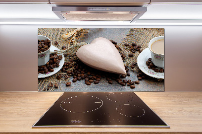 Glasrückwand für die küche Kaffee mit Milch