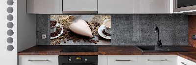 Glasrückwand für die küche Kaffee mit Milch