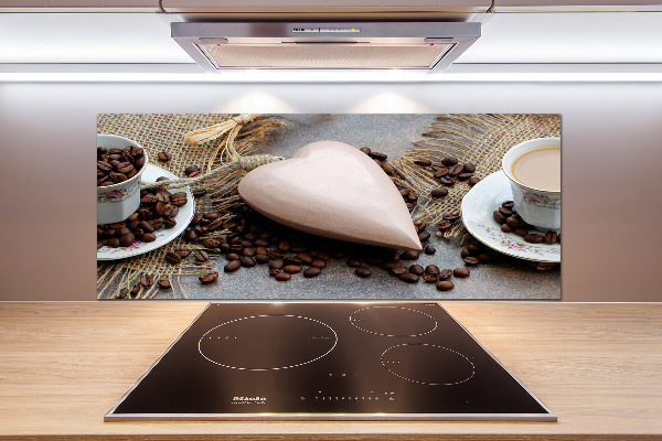 Glasrückwand für die küche Kaffee mit Milch