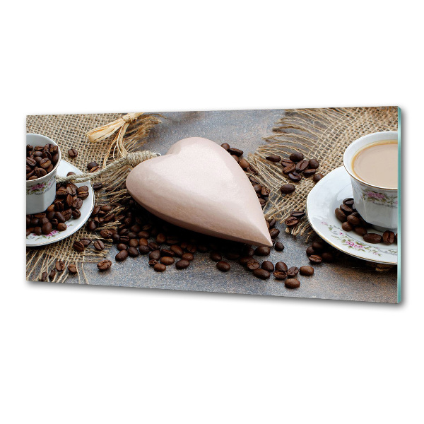 Glasrückwand für die küche Kaffee mit Milch