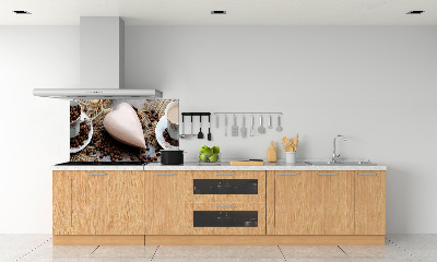 Glasrückwand für die küche Kaffee mit Milch