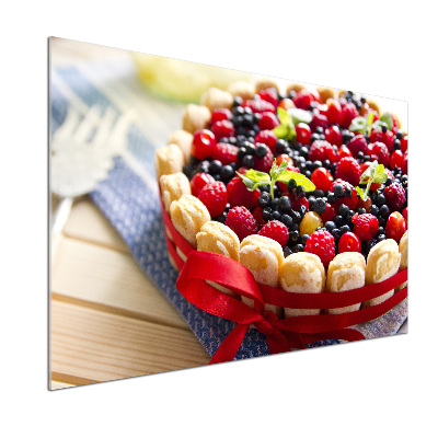 Küchen wandpaneel Waldbeerenkuchen