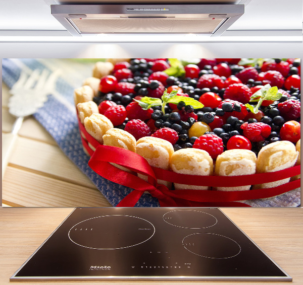 Küchen wandpaneel Waldbeerenkuchen