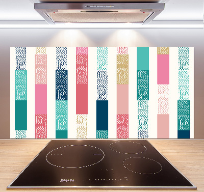Platte für Küchenrückwand Bunte Streifen