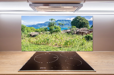 Glasrückwand für die küche Malawisee