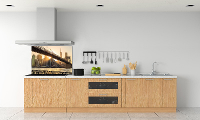 Glasrückwand für die küche Brooklyn Bridge