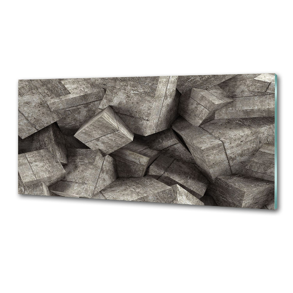 Küchen wandpaneel Betonwürfel