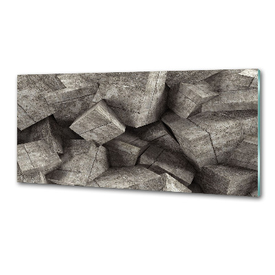 Küchen wandpaneel Betonwürfel