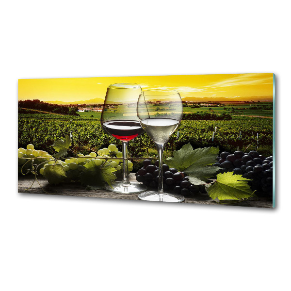 Küchen wandpaneel Wein und Trauben