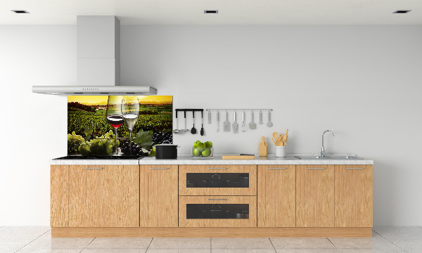 Küchen wandpaneel Wein und Trauben