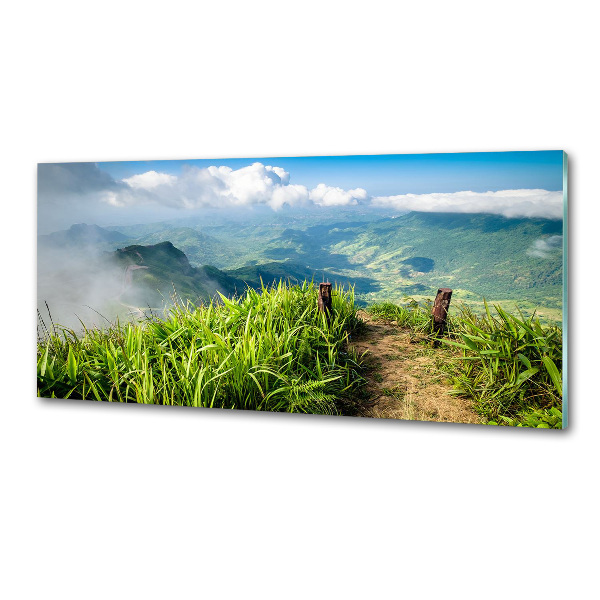 Platte für Küchenrückwand Pfad zum Gipfel