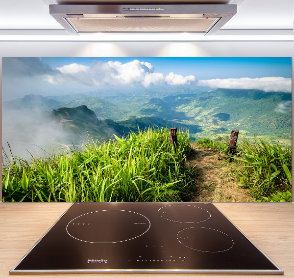 Platte für Küchenrückwand Pfad zum Gipfel