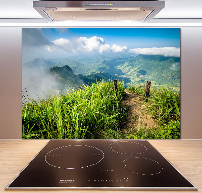 Platte für Küchenrückwand Pfad zum Gipfel