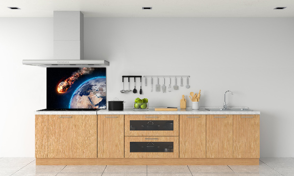 Küchen wandpaneel Fallender Meteor