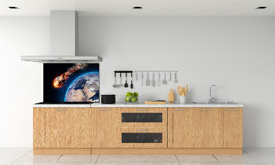 Küchen wandpaneel Fallender Meteor