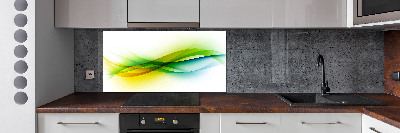 Platte für Küchenrückwand Abstrakte Wellen