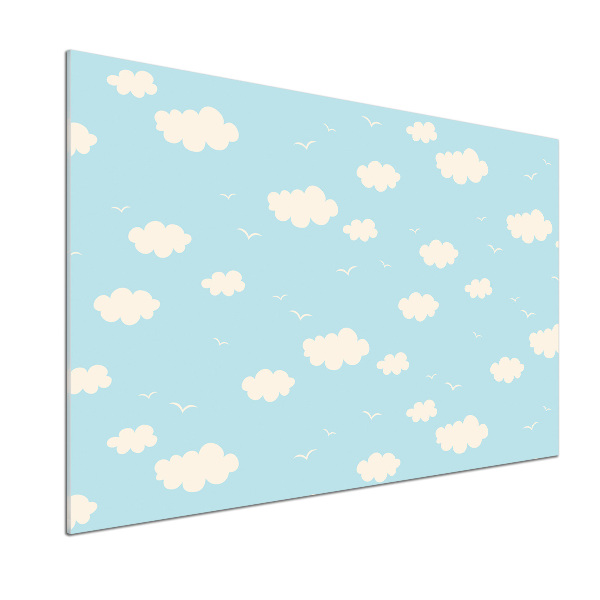 Glasrückwand für die küche Wolken