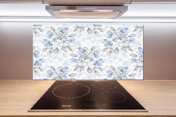 Platte für Küchenrückwand Zarte Blüten