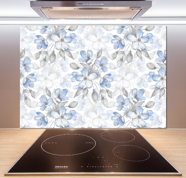Platte für Küchenrückwand Zarte Blüten