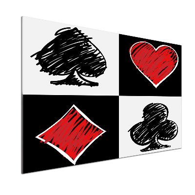 Glasrückwand für die küche Kartenfarben