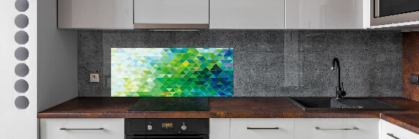 Platte für Küchenrückwand Abstrakte Dreiecke