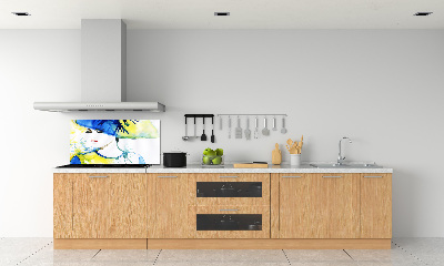 Küchen wandpaneel Frau mit Hut