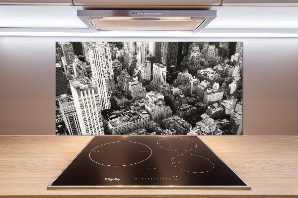 Küchen wandpaneel New York aus der Vogelperspektive