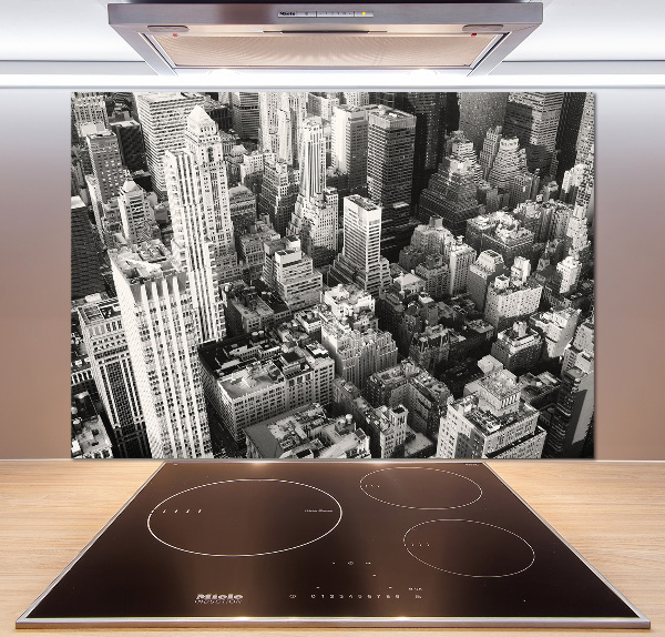 Küchen wandpaneel New York aus der Vogelperspektive
