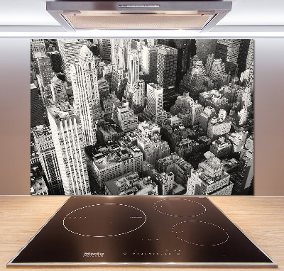 Küchen wandpaneel New York aus der Vogelperspektive