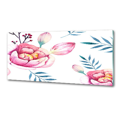 Küchen wandpaneel Blumenmuster