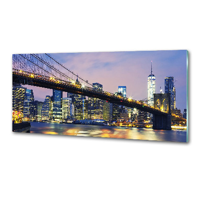 Glasrückwand für die küche Brooklyn Bridge