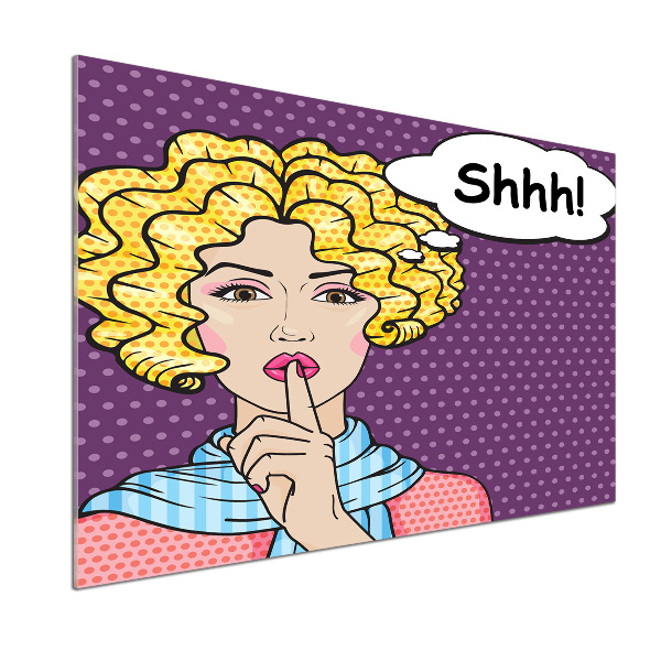 Küchen wandpaneel Comic-Frau