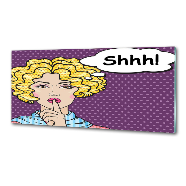 Küchen wandpaneel Comic-Frau