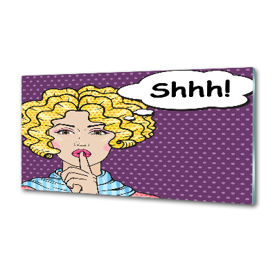 Küchen wandpaneel Comic-Frau