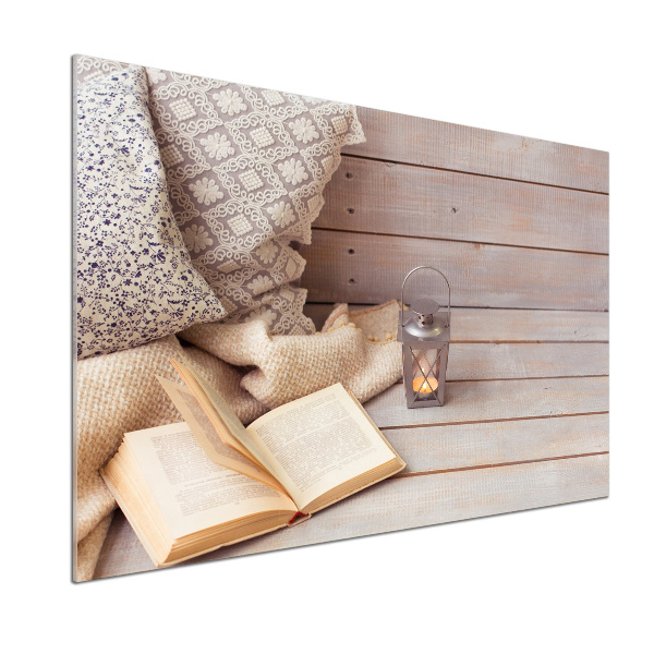 Küchen wandpaneel Entspannung mit einem Buch