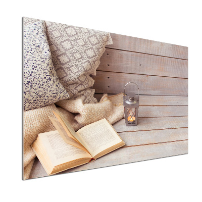 Küchen wandpaneel Entspannung mit einem Buch