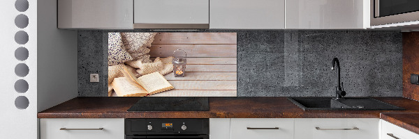 Küchen wandpaneel Entspannung mit einem Buch