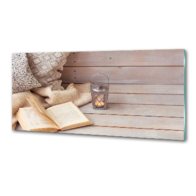 Küchen wandpaneel Entspannung mit einem Buch