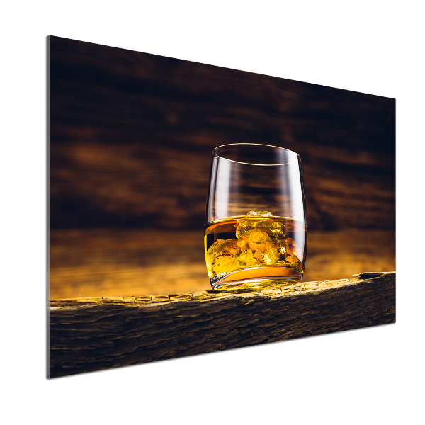 Glasrückwand für die küche Bourbon im Glas