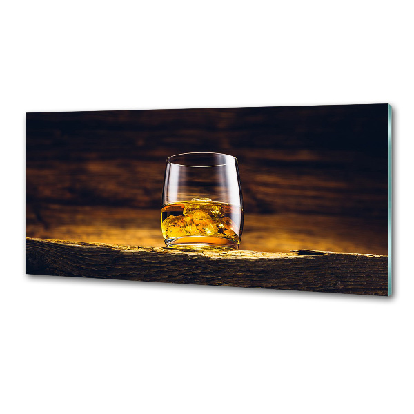 Glasrückwand für die küche Bourbon im Glas