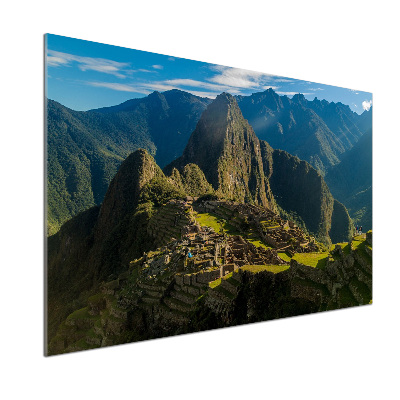 Platte für Küchenrückwand Ruinen von Machu Picchu