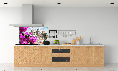 Glasrückwand für die küche Trulli-Häuser