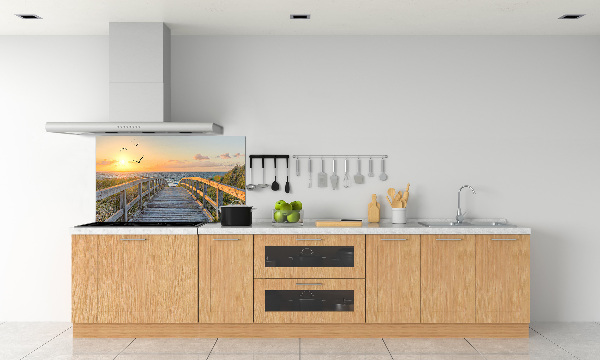 Küchen wandpaneel Weg zum Strand