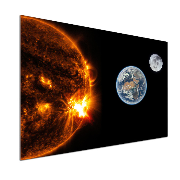 Platte für Küchenrückwand Sonnensystem