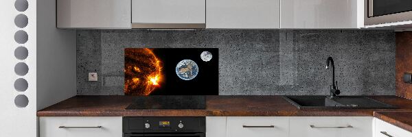 Platte für Küchenrückwand Sonnensystem