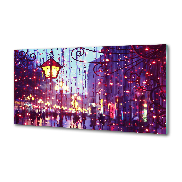 Platte für Küchenrückwand Lichter in der Stadt